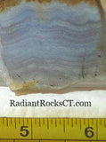 Namibian Blue Lace Agate 0.8 oz lapidary slab - radiantrocksct