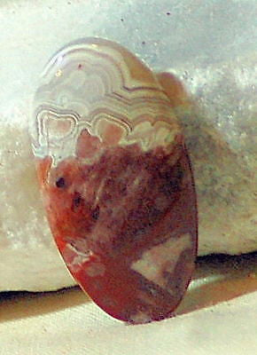 Red Crazy Lace Agate Cabochon17 carats - radiantrocksct