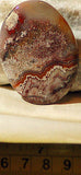 Red Crazy Lace Agate Cabochon 81 carats - radiantrocksct