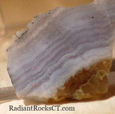 Namibian Blue Lace Agate 0.8 oz lapidary slab - radiantrocksct