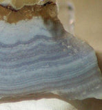 Namibian Blue Lace Agate 1.0 oz lapidary slab - radiantrocksct