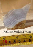 Namibian Blue Lace Agate 0.8 oz lapidary slab - radiantrocksct