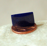 Dark Blue Lapis Lazuli half pipe cabochon  8 carats great pyrites - radiantrocksct
