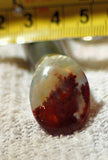Carey Plume Agate Oval Cabochon 24.5 carats - radiantrocksct