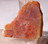 Peach Feather Ridge Plume Agate heel slab (9 grams) - radiantrocksct