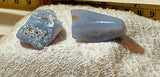 Malawi Blue Chalcedony tumbled rough 1.8 oz cabochon or facet - radiantrocksct