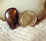 Koroit Boulder Opal freeform oval Cabochon green Fire - radiantrocksct