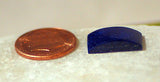Dark Blue Lapis Lazuli half pipe cabochon  8 carats great pyrites - radiantrocksct