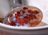Stunning Carey Plume Agate Oval Cabochon 32.5 carats - radiantrocksct
