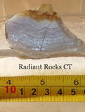 Namibian Blue Lace Agate 0.8 oz lapidary slab - radiantrocksct