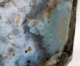Madagascar Ocean Jasper 33oz Lapidary Cab Slab - white green druzy - radiantrocksct