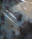 Madagascar Ocean Jasper 33oz Lapidary Cab Slab - white green druzy - radiantrocksct