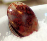 Carey Plume Agate Oval Cabochon 14.5 carats - radiantrocksct