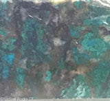 Chrysocolla in  quartz lapidary slab - Radiant Rocks CT