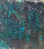 Chrysocolla in  quartz lapidary slab - Radiant Rocks CT