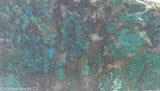 Chrysocolla in  quartz lapidary slab - Radiant Rocks CT