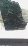 Chrysocolla in  quartz lapidary slab - Radiant Rocks CT
