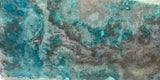 Chrysocolla in  quartz lapidary slab - Radiant Rocks CT