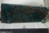 Chrysocolla in  quartz lapidary slab - Radiant Rocks CT