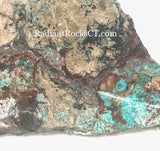 Arizona Chrysocolla slab 1.8 oz (45 grams) - radiantrocksct