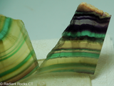 Multi colored Banded Fluorite - RadiantRocksCT