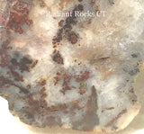 Nova Scotia Bay of Fundy mossy plume agate heel 3.4 oz (95 grams) - radiantrocksct