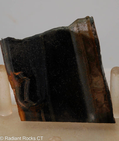 Blue Gold Tiger's Eye lapidary slab - Radiant Rocks CT