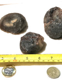 Botswana banded agates 17 oz (480 grams) 3 lapidary nodules - radiantrocksct