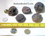 Botswana banded agates 17.2 oz (490 grams) 5 lapidary nodules - radiantrocksct