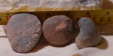 Botswana banded agates 6.6 oz (185 grams) 3 lapidary nodules - radiantrocksct