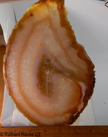 Brazilian Agate Slab - Radiant Rocks CT