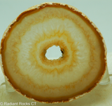 Brazilian Agate round slab - Radiant Rocks CT