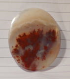 Carey Plume Agate Oval Cabochon 64 carats - radiantrocksct