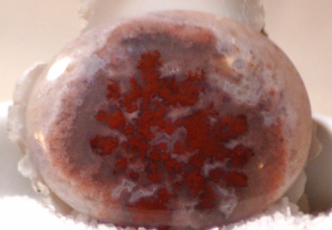 Carey Plume Agate Oval Cabochon 37.5 carats - radiantrocksct