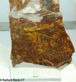 Chinese Pietersite Red Gold Quartz lapidary slab 8.2 oz  (225 grams)