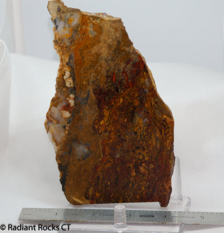 Chinese Pietersite Red Gold Quartz lapidary slab 7.0 oz  (200 grams)
