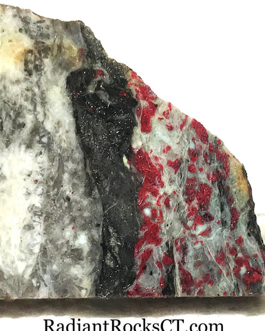 California Cinnabar lapidary slab 0.8 oz (25 grams) - radiantrocksct