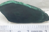 Chatoyant Congo Malachite slab - Radiant Rocks CT
