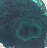 Chatoyant Congo Malachite lapidary slab 2.2 oz (60 grams) .