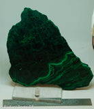 Chatoyant Congo Malachite slab - Radiant Rocks CT
