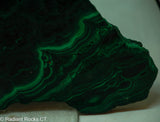 Chatoyant Congo Malachite slab - Radiant Rocks CT