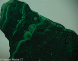 Chatoyant Congo Malachite slab - Radiant Rocks CT
