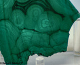 Congo Malachite lapidary heel slab 9.8 oz (285 grams)