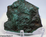 Congo Malachite lapidary heel slab 9.8 oz (285 grams)