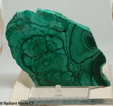Congo Malachite lapidary slab 11.6 oz (330 grams)