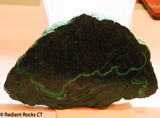 Congo Malachite lapidary thick slab 7.8 lbs (3520 grams)