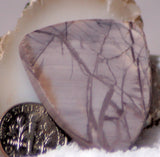 Purple Grey Imperial Jasper Freeform Cabochon 54 carats great patterns and color - radiantrocksct