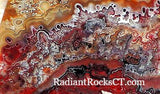 Red Crazy Lace Agate Cabochon 148 carats - radiantrocksct