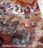 Red Crazy Lace Agate Cabochon 148 carats - radiantrocksct