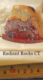 Red Crazy Lace Agate Cabochon 148 carats - radiantrocksct